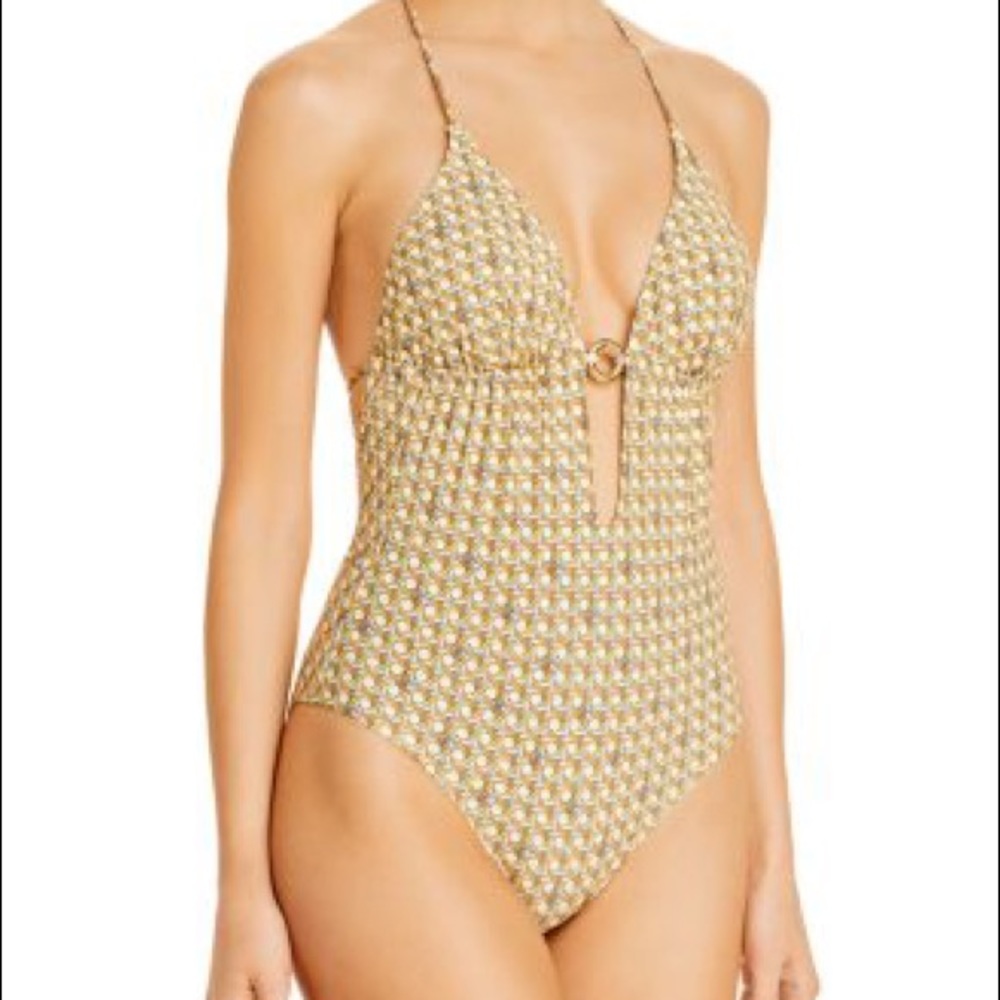 Brand new unworn Tory Burch basket weave ring one piece